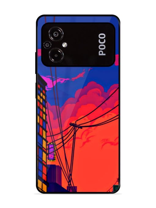 Sky At Morning Glossy Metal Phone Cover for Poco M5 Zapvi