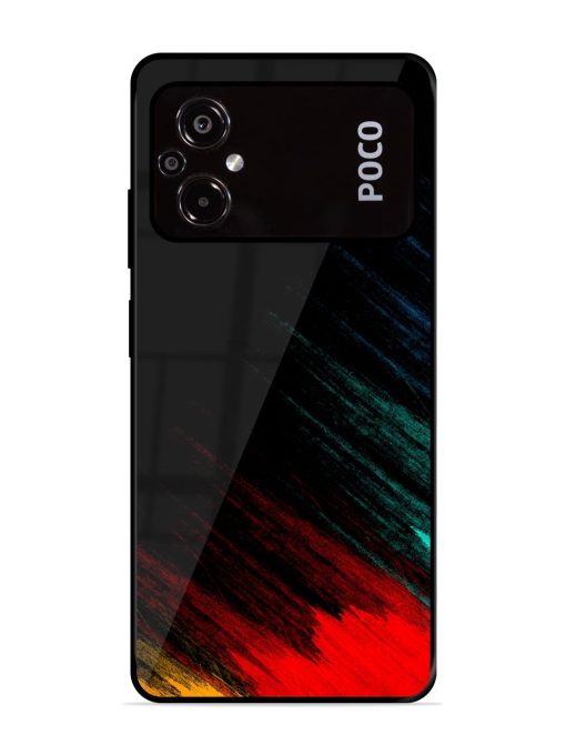 Color Pattern Glossy Metal Phone Cover for Poco M5 Zapvi