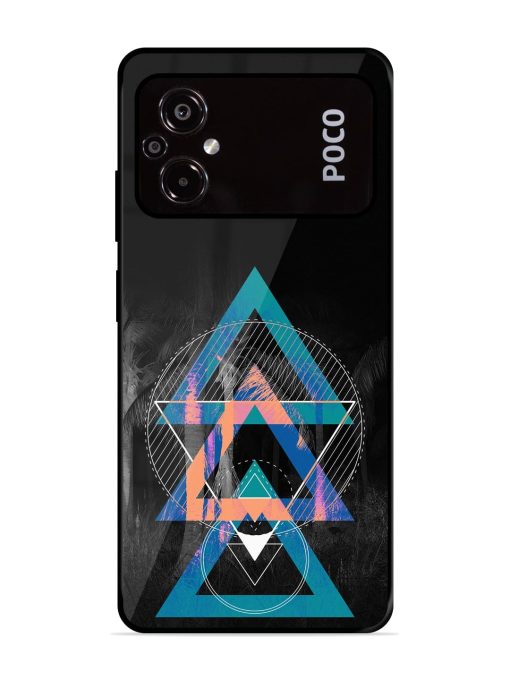 Indie Cross Glossy Metal Phone Cover for Poco M5 Zapvi