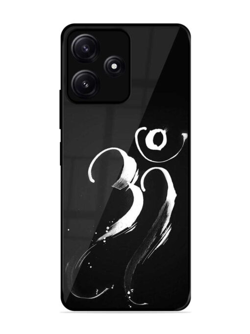 Om Logo Glossy Metal Phone Cover for Poco M6 (5G)