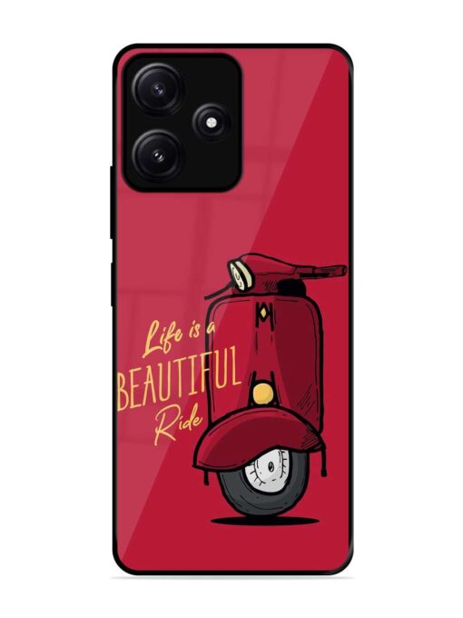 Life Is Beautiful Rides Glossy Metal Phone Cover for Poco M6 (5G) Zapvi