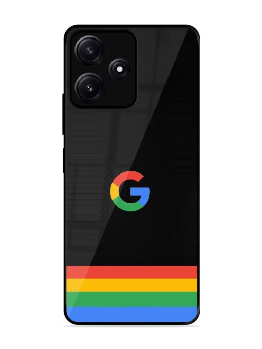 Google Logo Art Glossy Metal Phone Cover for Poco M6 (5G) Zapvi