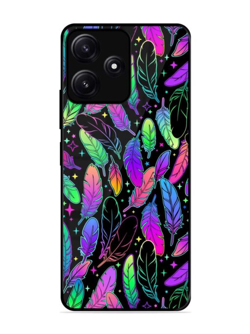 Bright Multi Colored Seamless Glossy Metal Phone Cover for Poco M6 (5G) Zapvi