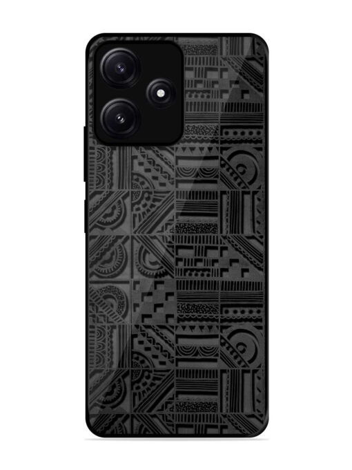 Seamless Pattern Glossy Metal Phone Cover for Poco M6 (5G) Zapvi