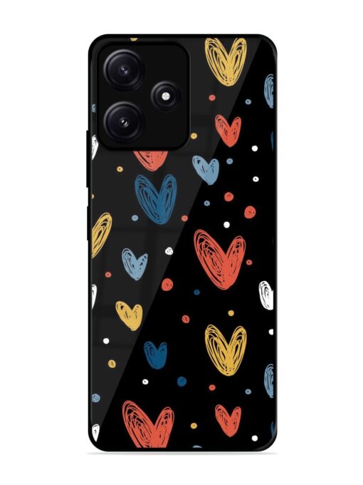 Happy Valentines Day Glossy Metal TPU Phone Cover for Poco M6 (5G) Zapvi