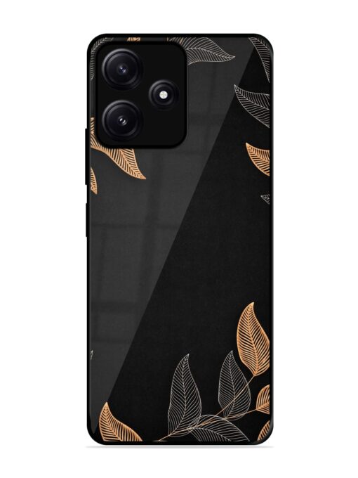 Foliage Art Glossy Metal Phone Cover for Poco M6 (5G) Zapvi