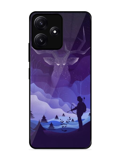 Deer Forest River Glossy Metal Phone Cover for Poco M6 (5G) Zapvi