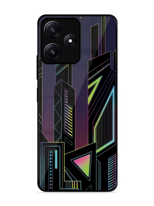 Neon Dreamscape Glossy Metal Phone Cover for Poco M6 (5G) Zapvi