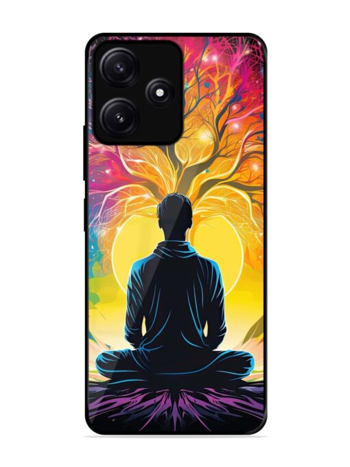 Mind Colourful Glossy Metal Phone Cover for Poco M6 (5G) Zapvi