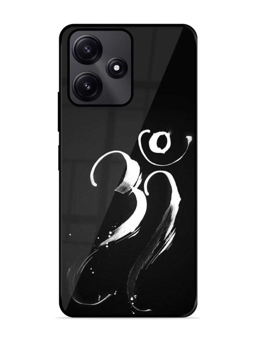 Om Logo Glossy Metal Phone Cover for Poco M6 Pro (5G)