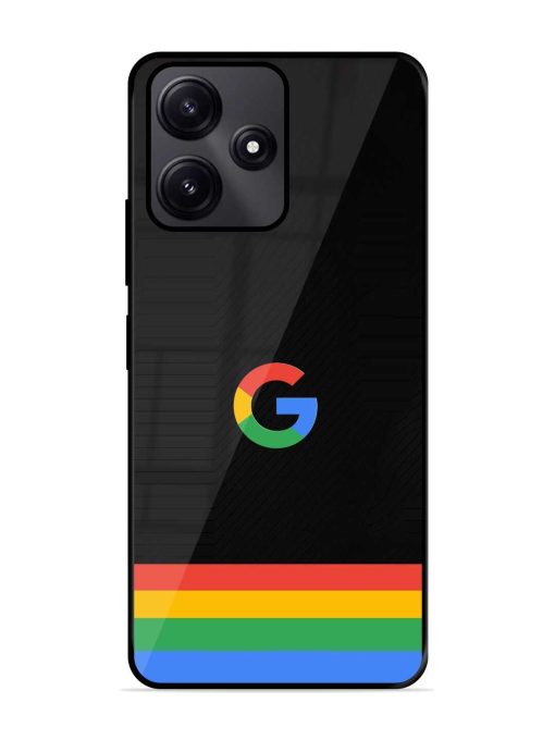 Google Logo Art Glossy Metal Phone Cover for Poco M6 Pro (5G)