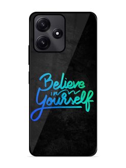 Believe In Yourself Glossy Metal Phone Cover for Poco M6 Pro (5G)