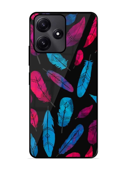 Feather Art Glossy Metal Phone Cover for Poco M6 Pro (5G) Zapvi