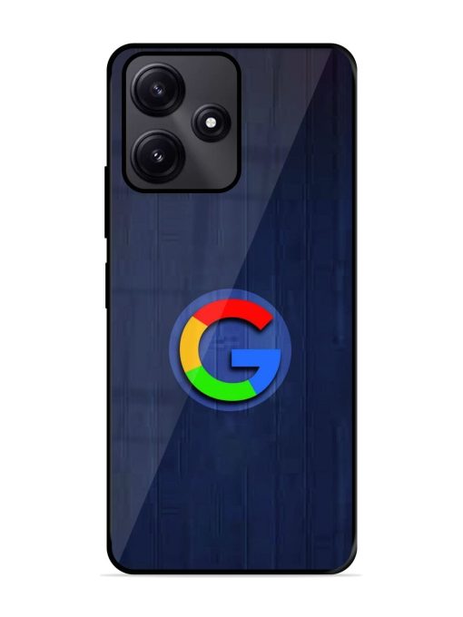 Google Logo Printed Glossy Metal TPU Phone Cover for Poco M6 Pro (5G)