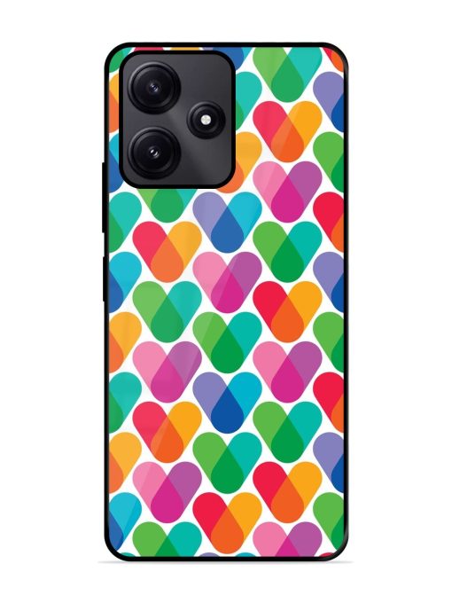 Overlapping Colors Colorful Glossy Metal TPU Phone Cover for Poco M6 Pro (5G)