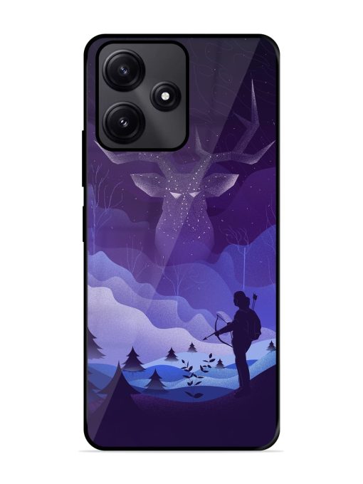 Deer Forest River Glossy Metal Phone Cover for Poco M6 Pro (5G) Zapvi