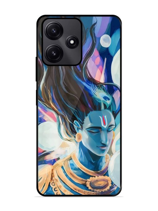 Bhagwan Sri Krishna Glossy Metal Phone Cover for Poco M6 Pro (5G) Zapvi