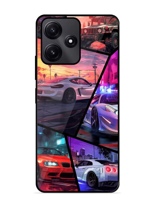 Ride In Pixels Glossy Metal Phone Cover for Poco M6 Pro (5G) Zapvi