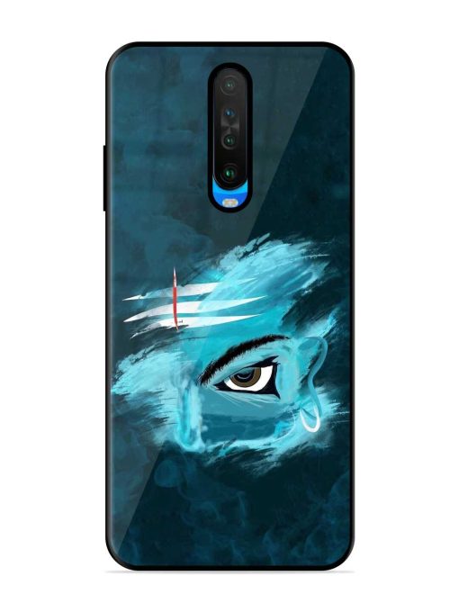 Lord Shiva Glossy Metal Phone Cover for Poco X2 Zapvi