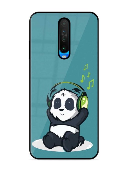 Music Panda Glossy Metal Phone Cover for Poco X2 Zapvi