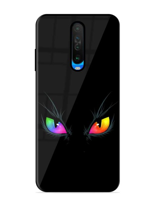 Cat Eyes Glossy Metal Phone Cover for Poco X2 Zapvi