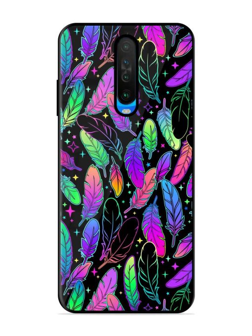 Bright Multi Colored Seamless Glossy Metal Phone Cover for Poco X2 Zapvi