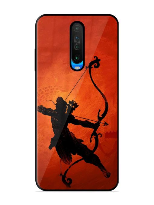 Illustration Lord Rama Glossy Metal Phone Cover for Poco X2 Zapvi