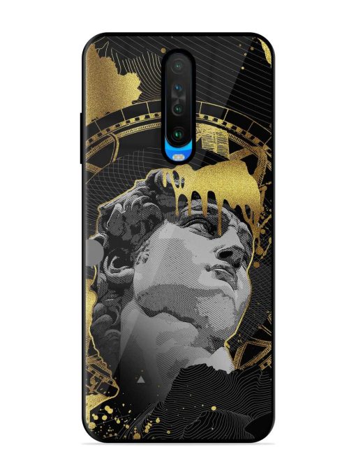 Roman Face Glossy Metal Phone Cover for Poco X2 Zapvi