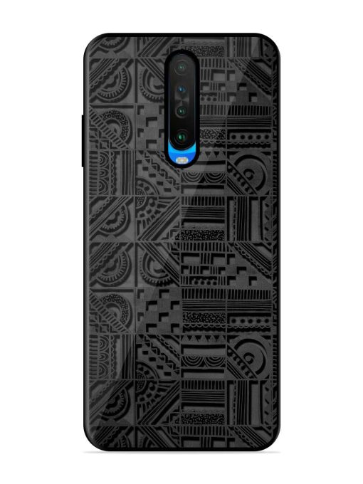 Seamless Pattern Glossy Metal Phone Cover for Poco X2 Zapvi