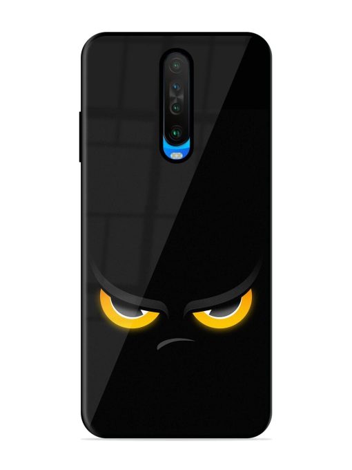 Scary Yellow Eye Glossy Metal TPU Phone Cover for Poco X2 Zapvi