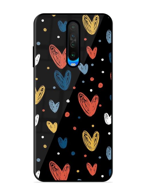 Happy Valentines Day Glossy Metal TPU Phone Cover for Poco X2