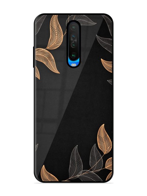 Foliage Art Glossy Metal Phone Cover for Poco X2 Zapvi