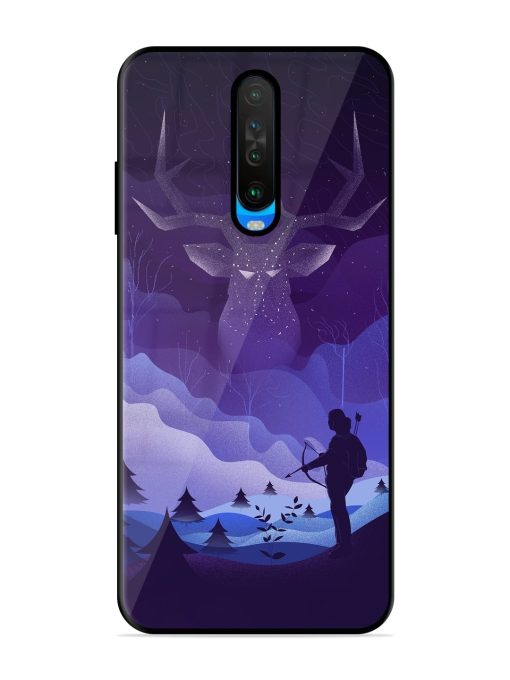 Deer Forest River Glossy Metal Phone Cover for Poco X2