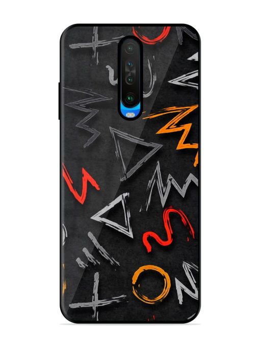 Grungy Graffiti Glossy Metal Phone Cover for Poco X2 Zapvi