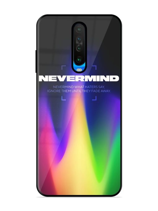 Nevermind Glossy Metal Phone Cover for Poco X2 Zapvi