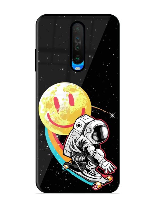 Astronaut Art Glossy Metal Phone Cover for Poco X2 Zapvi