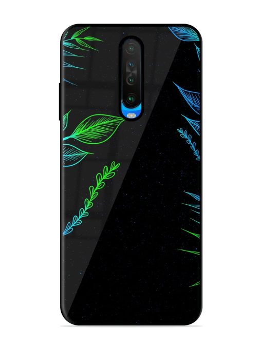 Aesthetic Neon Glossy Metal Phone Cover for Poco X2 Zapvi