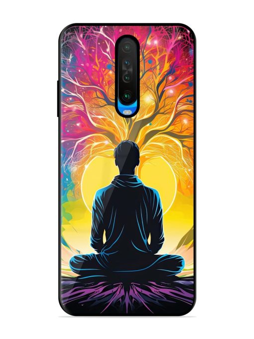 Mind Colourful Glossy Metal Phone Cover for Poco X2 Zapvi