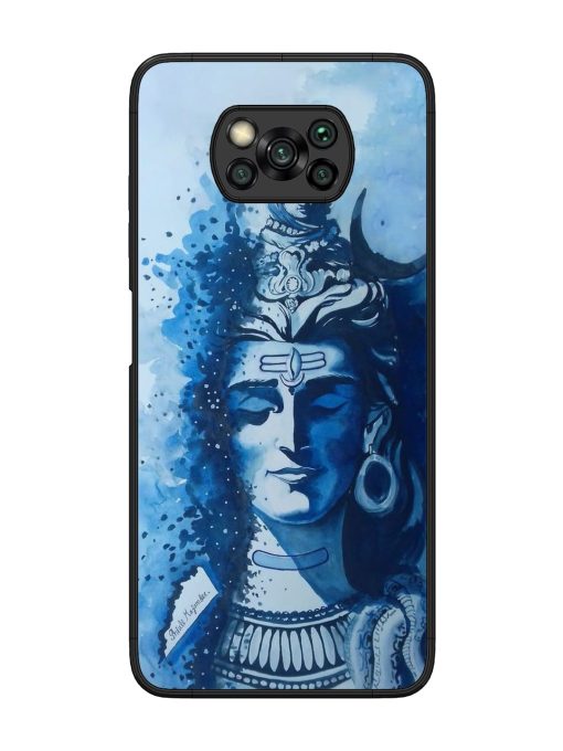 Shiv Art Glossy Metal Phone Cover for Poco X3 Zapvi