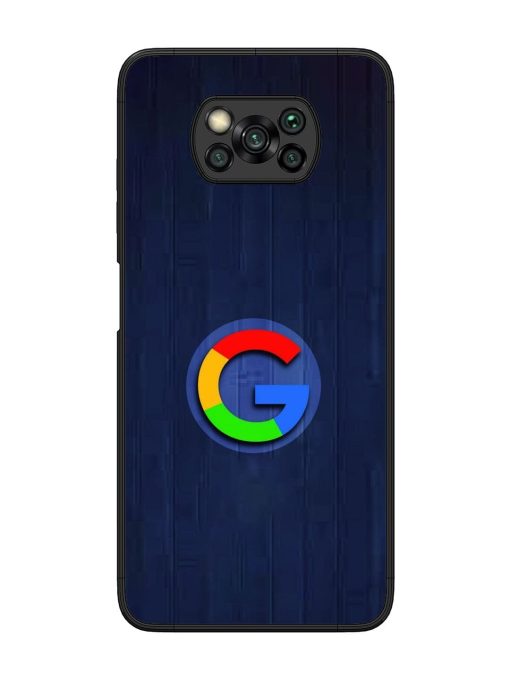 Google Logo Printed Glossy Metal TPU Phone Cover for Poco X3 Zapvi