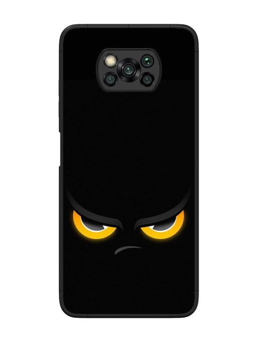 Scary Yellow Eye Glossy Metal TPU Phone Cover for Poco X3 Zapvi