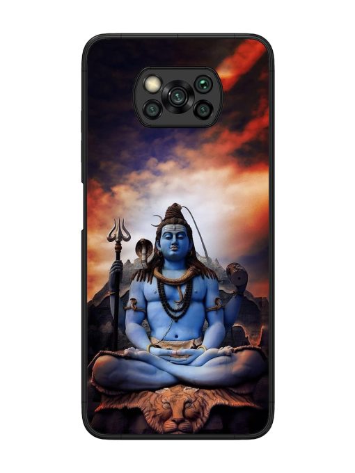 Jai Jai Shiv Glossy Metal Phone Cover for Poco X3 Zapvi