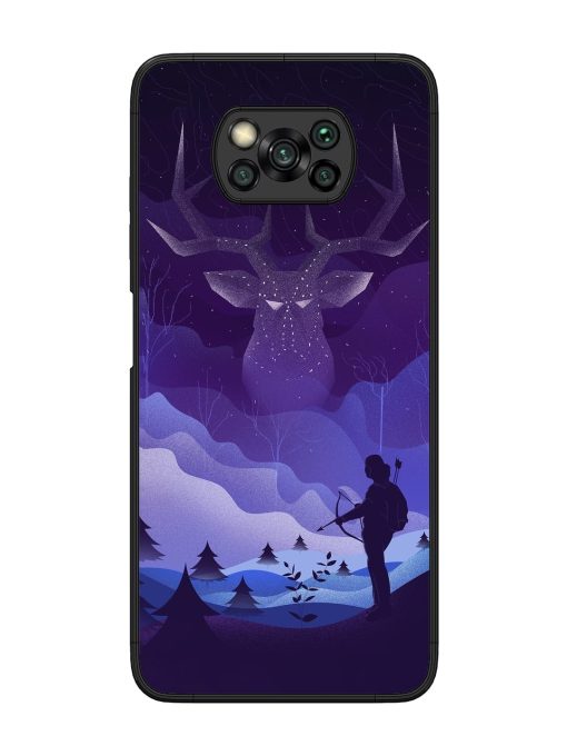 Deer Forest River Glossy Metal Phone Cover for Poco X3 Zapvi