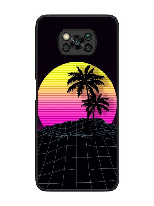 Coconut Vector Glossy Metal Phone Cover for Poco X3