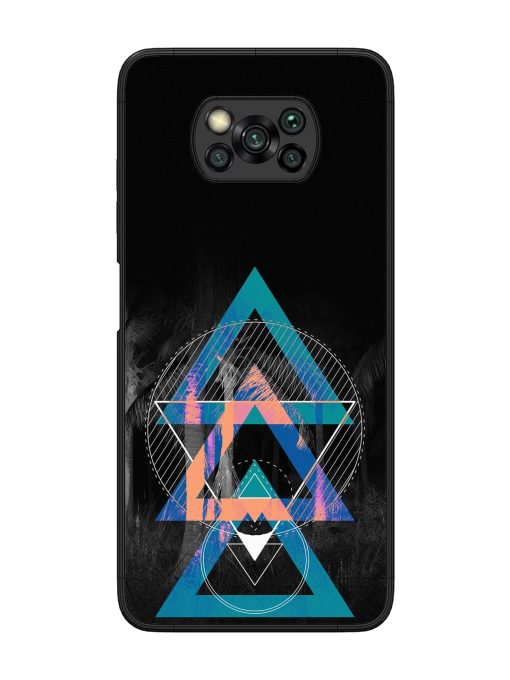 Indie Cross Glossy Metal Phone Cover for Poco X3