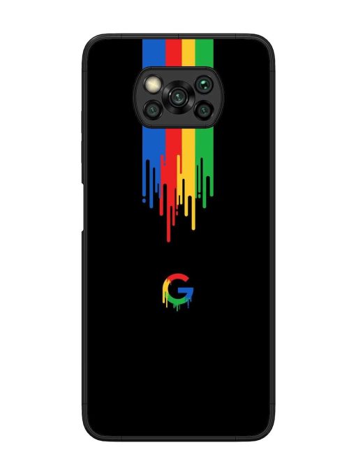 Google Logo Glossy Metal Phone Cover for Poco X3 Pro