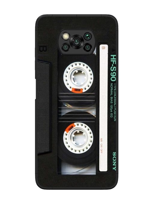 Sony Hf-S90 Cassette Glossy Metal Phone Cover for Poco X3 Pro Zapvi