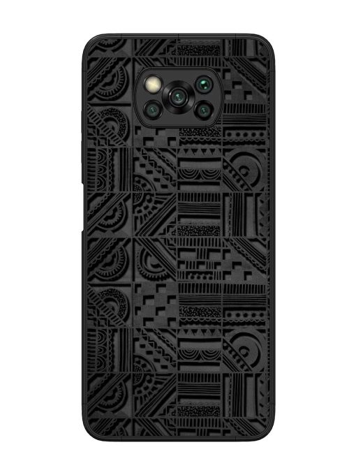 Seamless Pattern Glossy Metal Phone Cover for Poco X3 Pro