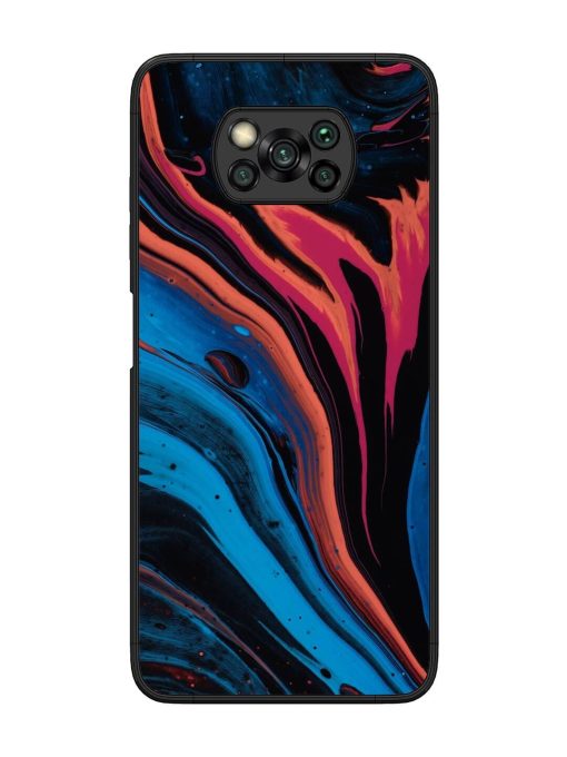 Liquefied Art Glossy Metal TPU Phone Cover for Poco X3 Pro