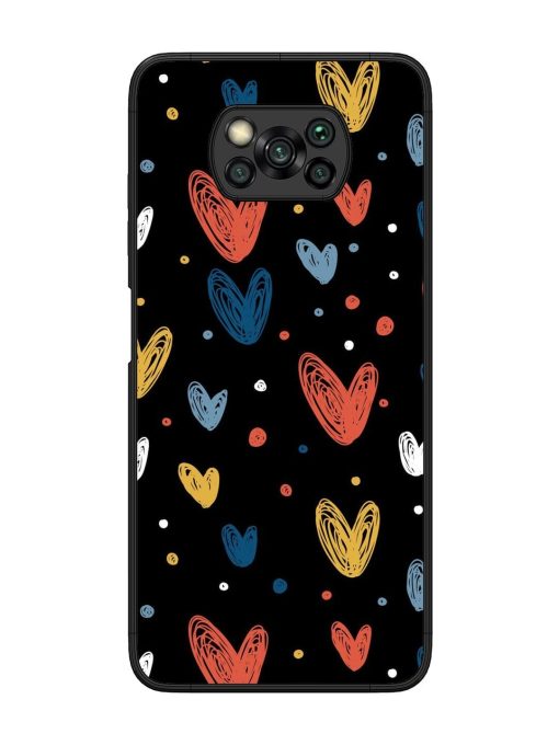 Happy Valentines Day Glossy Metal TPU Phone Cover for Poco X3 Pro